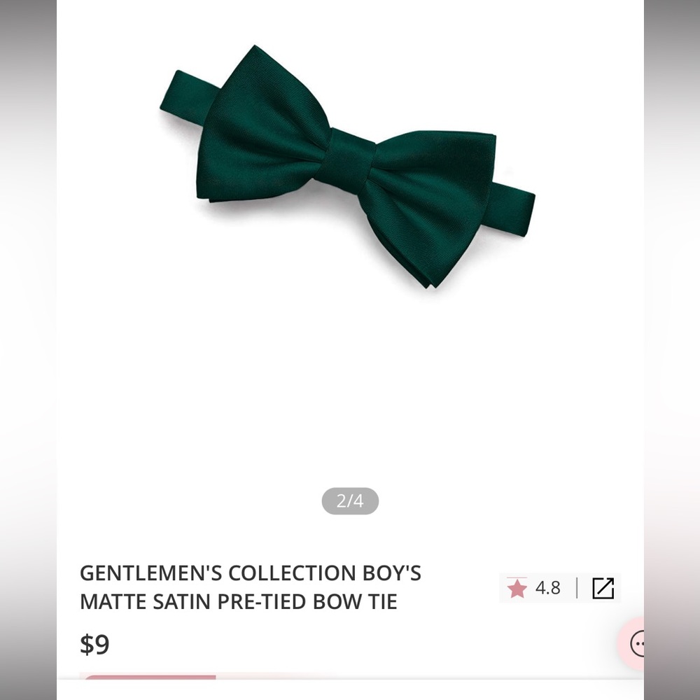 Azazie boys bow tie and suspenders